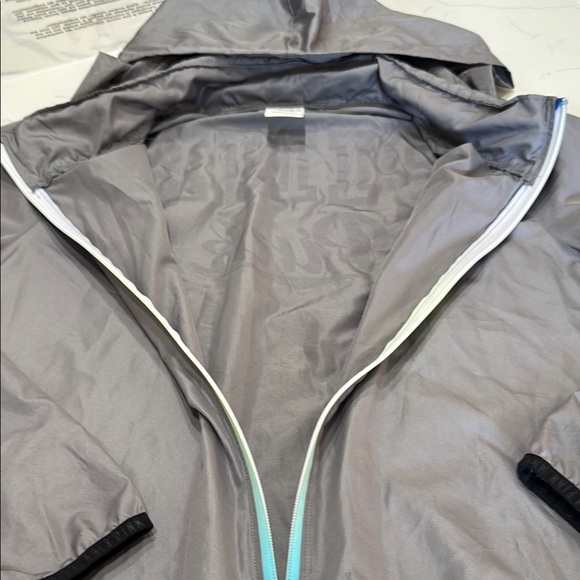 PINK Victoria's Secret Gray Jacket with Blue and Yellow Zipper - Picture 10 of 13